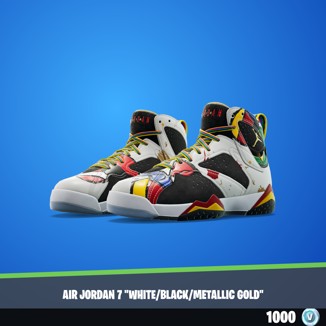 Air Jordan 7 WhiteBlackMetallic Gold